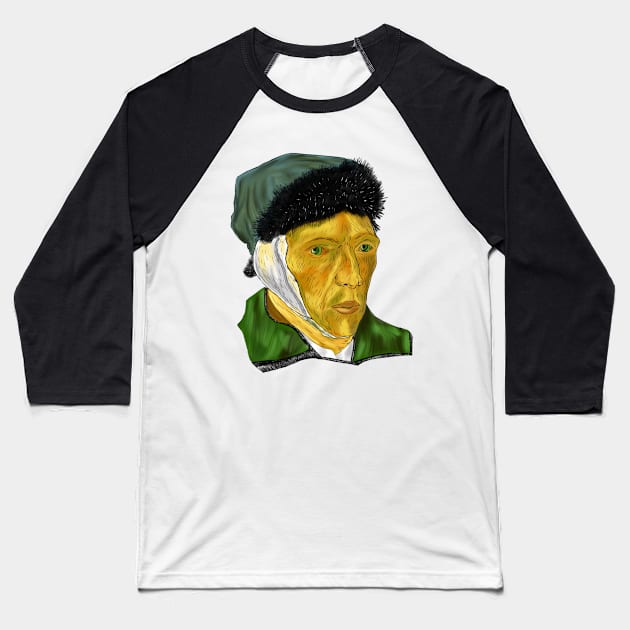 Vincent van Gogh Baseball T-Shirt by anghewolf